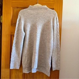 Oatmeal Mock Neck Sweater - Marled Reunited Clothing